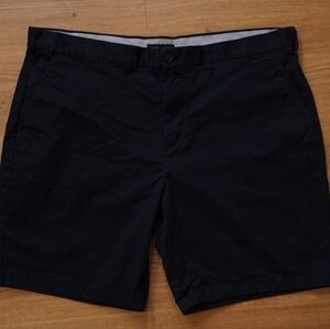 Tommy Hilfiger Men's Navy Flat Front Casual Shorts